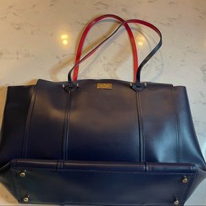 Kate Spade - Annelle Arbour Hill Navy/Red Tote
